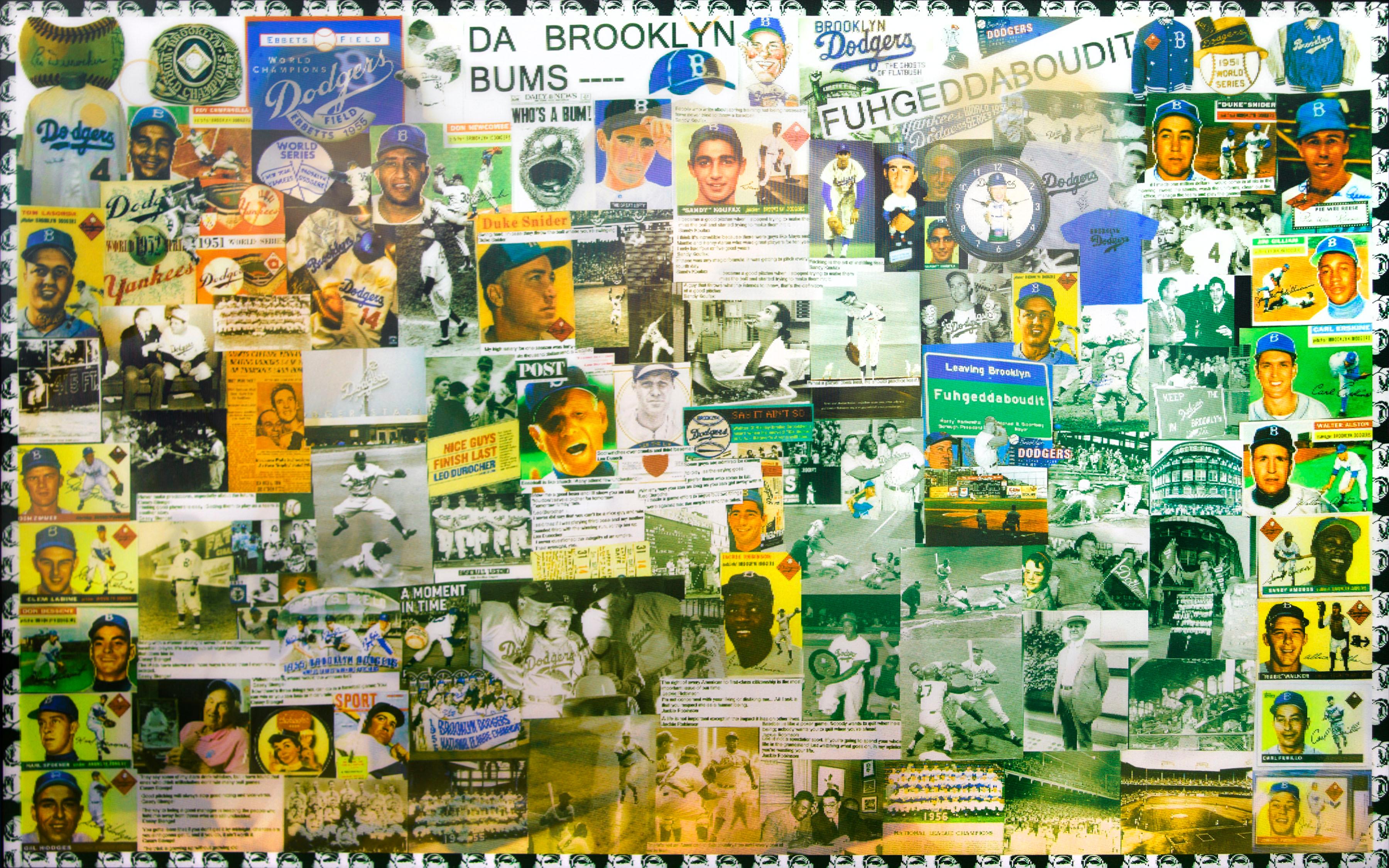 Dodgers Da Brooklyn Bums, stampa lenticolare di DJ Leon, 36 x 24 pollici in vendita 1