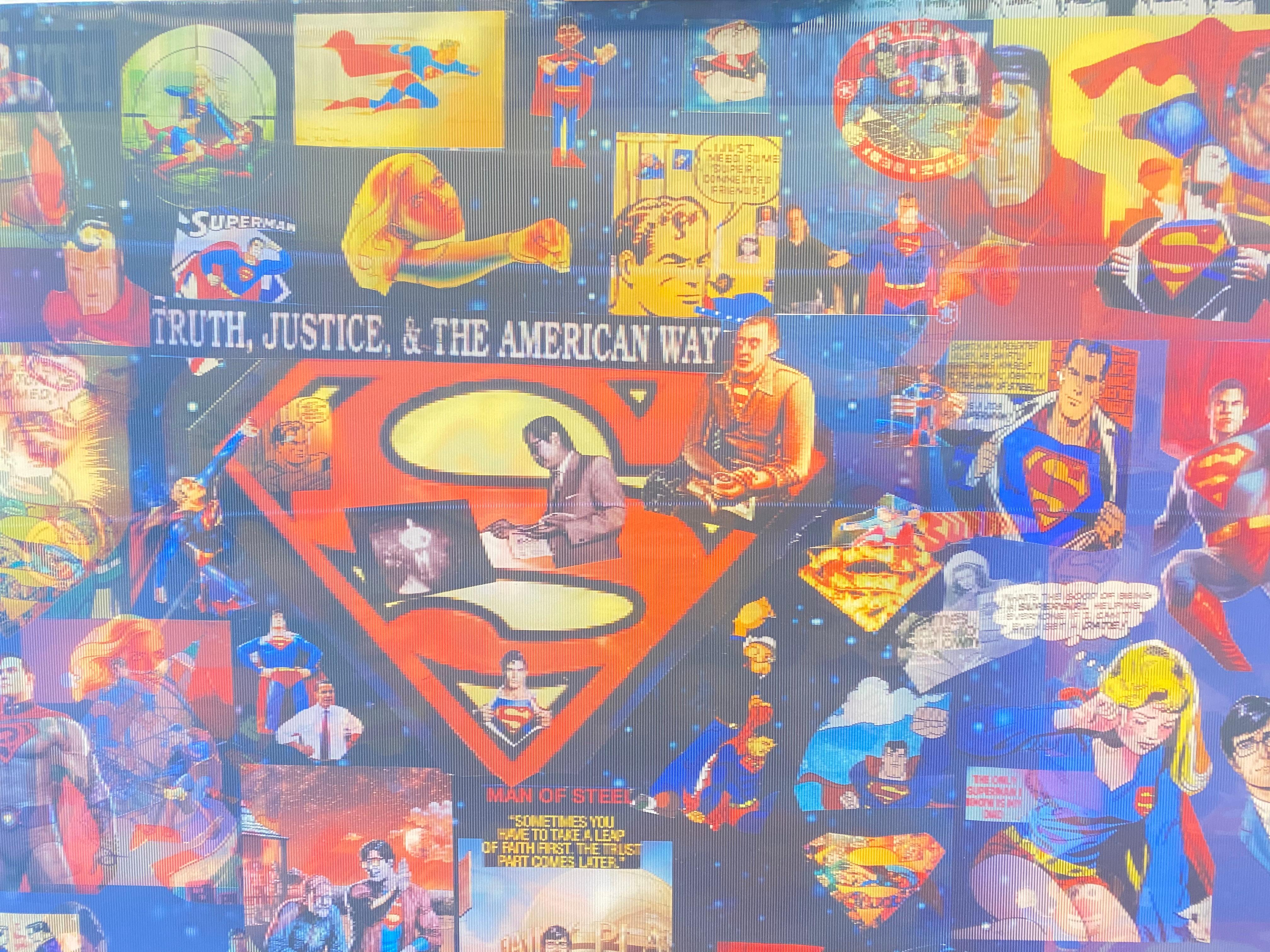 Superman: Verdad, Justicia y el Estilo Americano, Impresión Lenticular por DJ Leon en venta 2