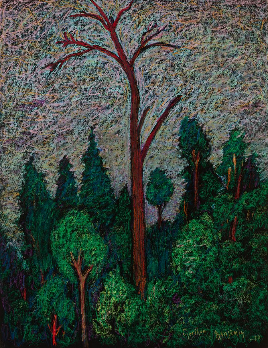 Gershon Benjamin Landscape Art - "Trees"