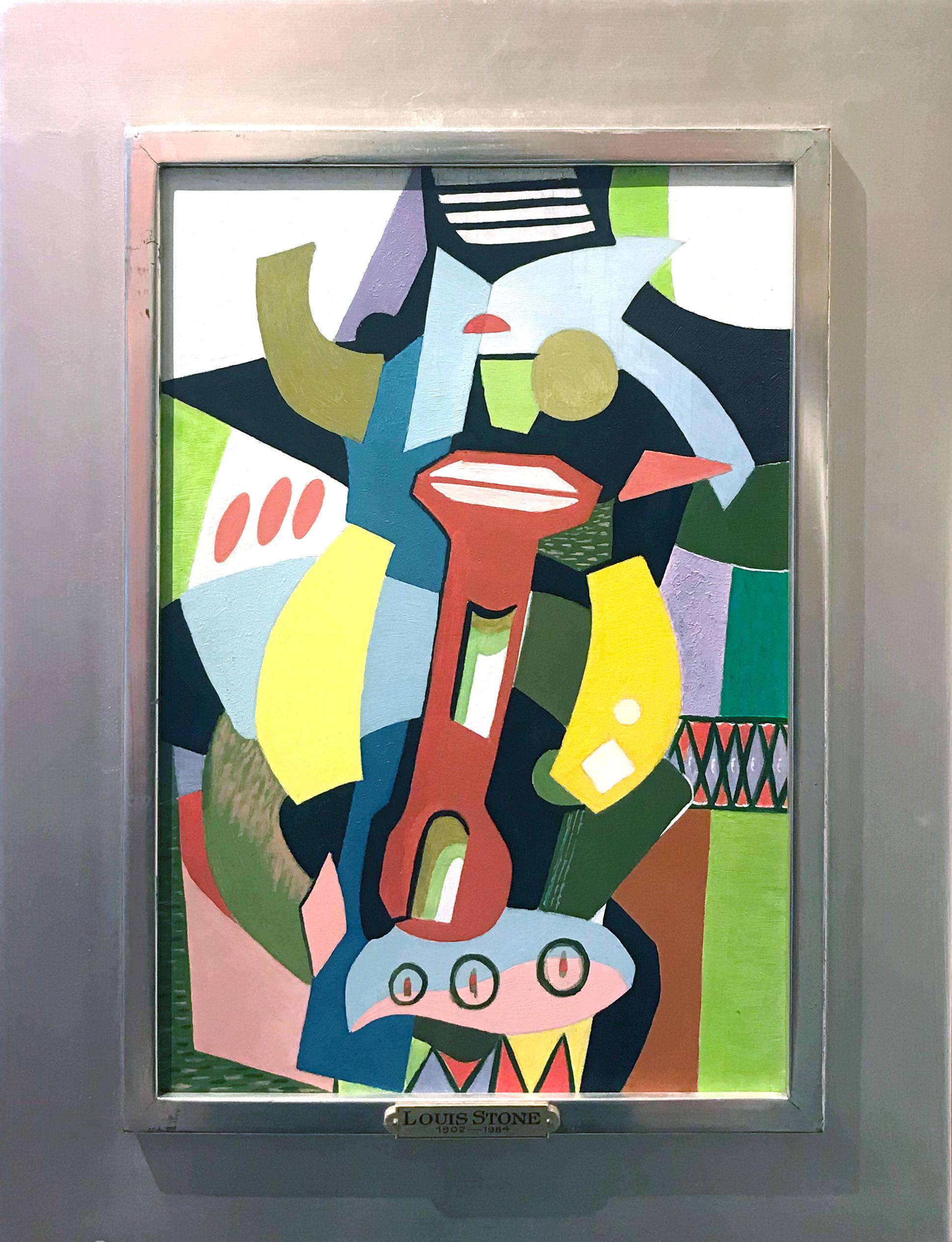 Louis Stone Abstract Painting – ""Der Wrench"