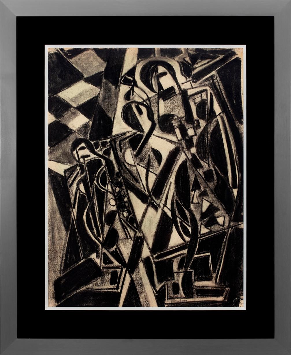 Joseph Meierhans Abstract Drawing - "The Session"