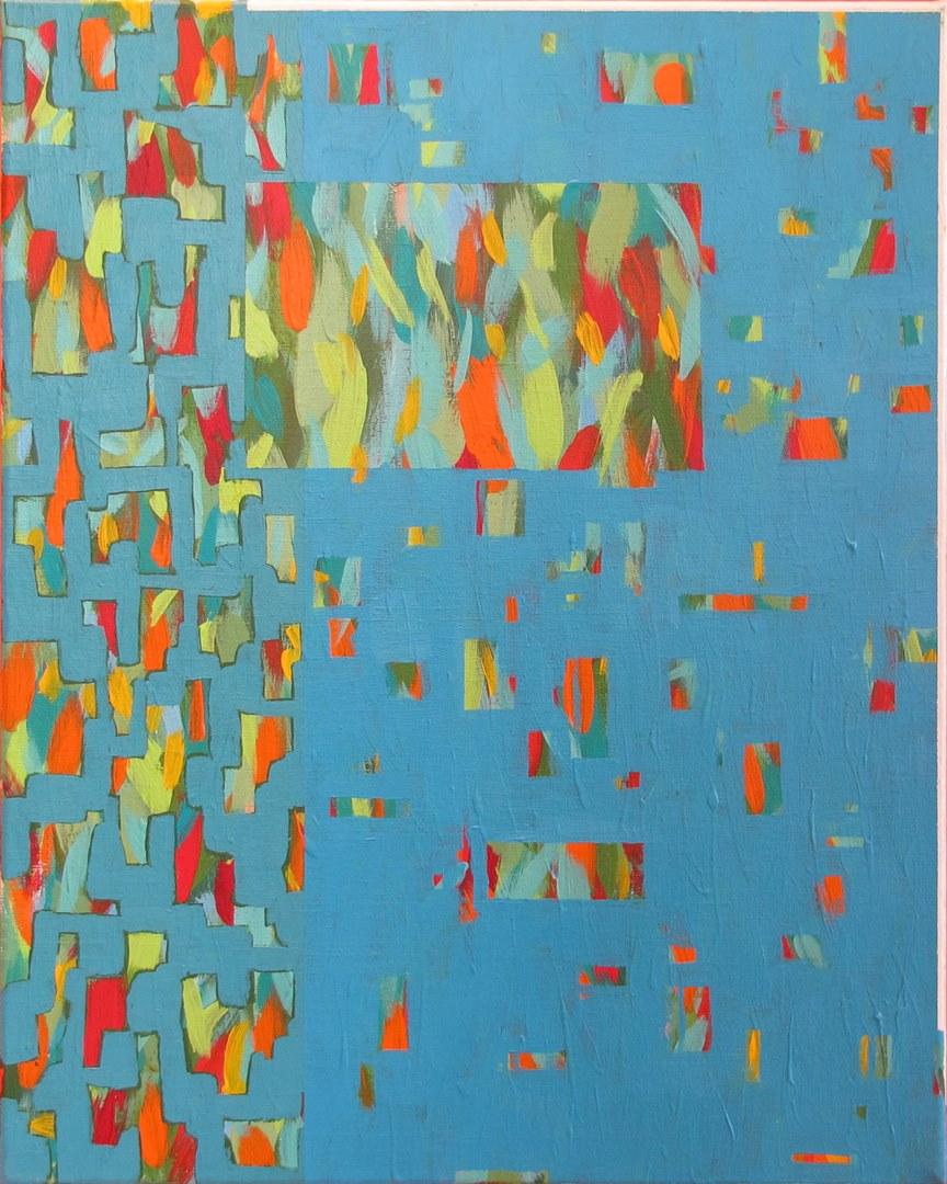 Solomon Ethe Abstract Painting - "Staccato I"