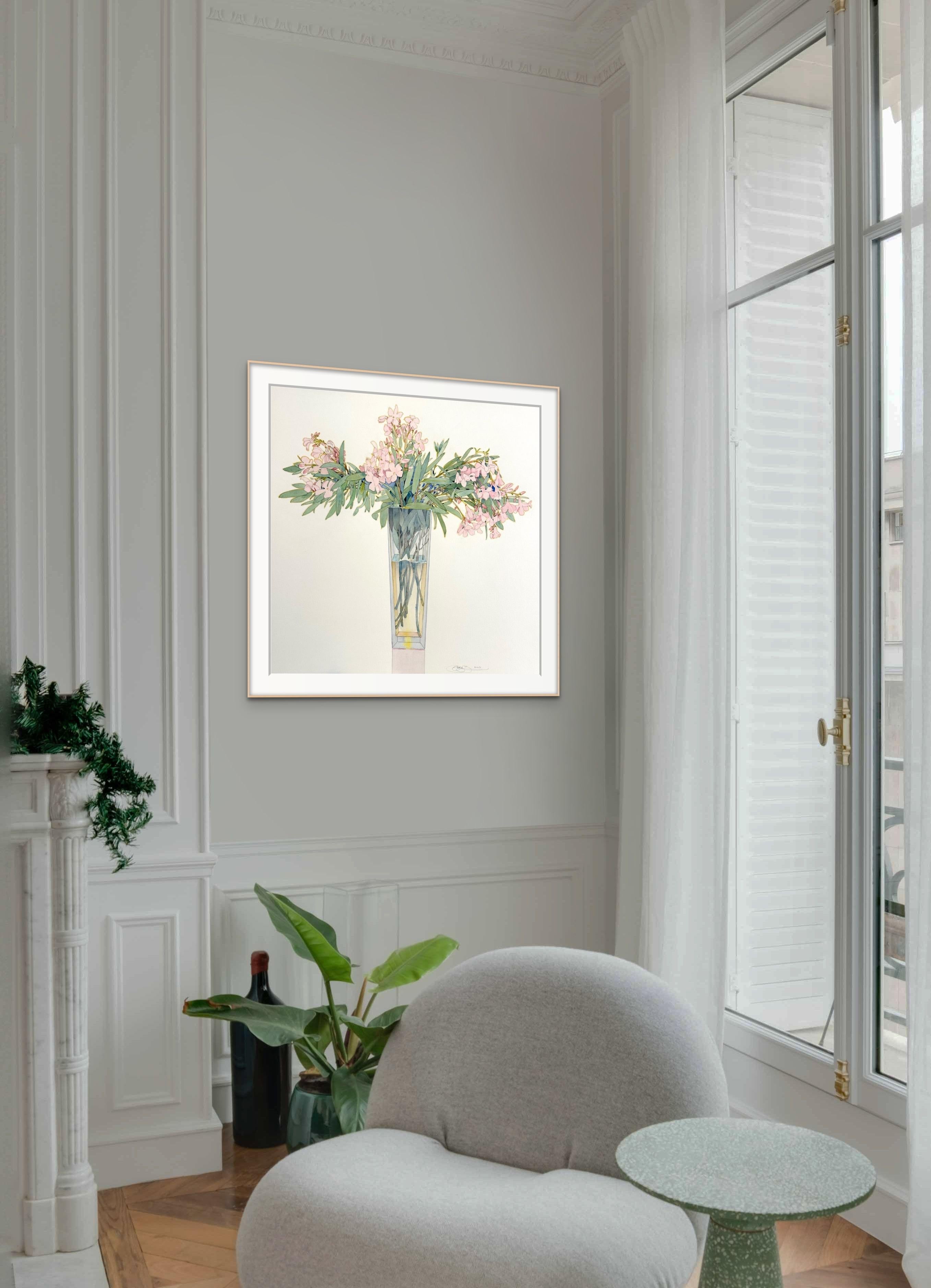 Oleander Still Life - Contemporary Art by Gary Bukovnik