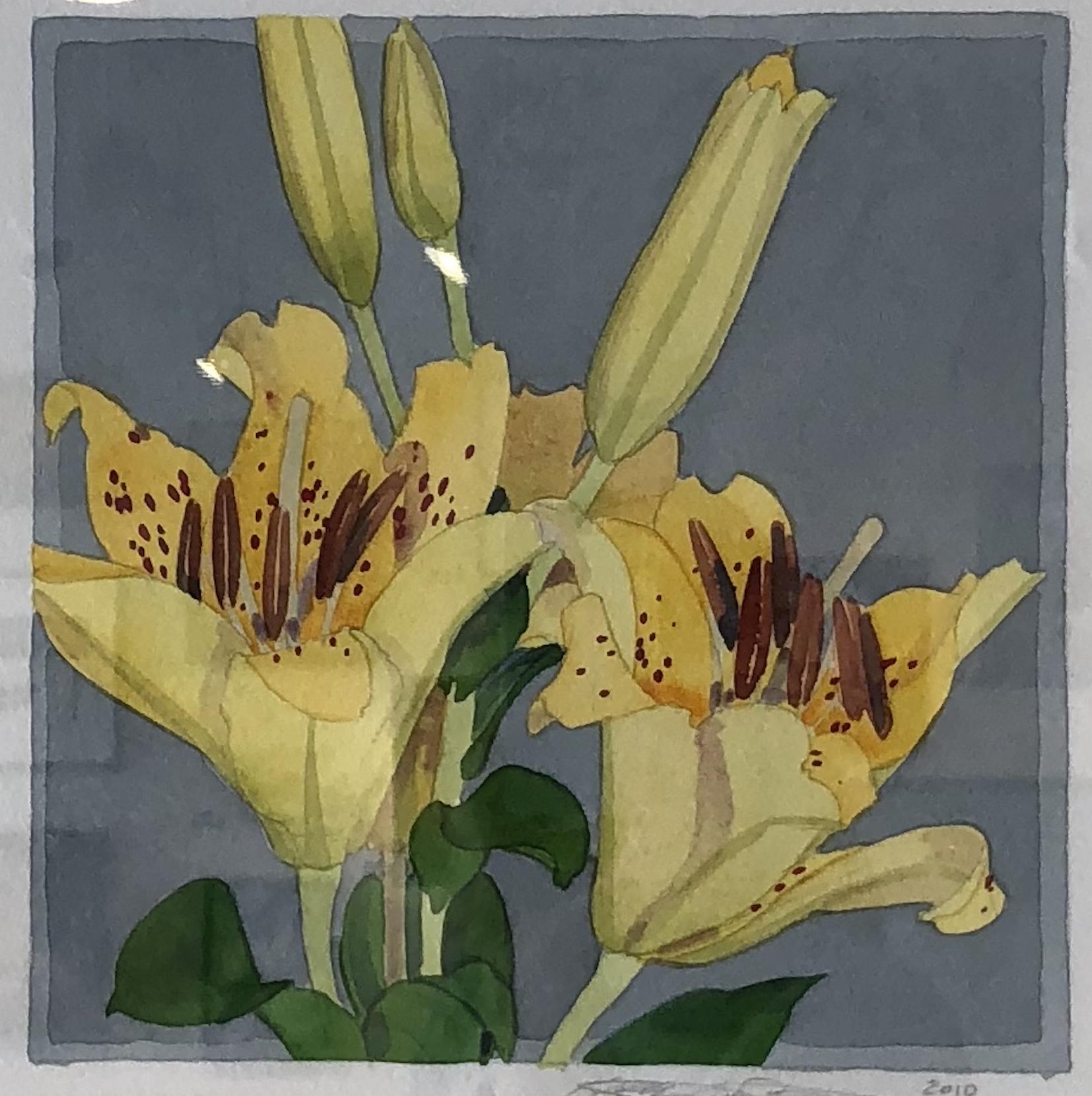 Gary Bukovnik Still-Life Painting - Lily Study I