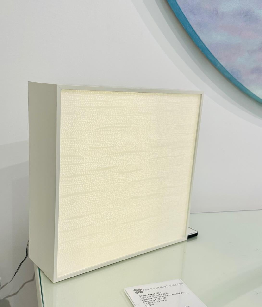 Light Box No. 2614 - electric light emanating wall or table sculpture - Art by Sophia Dixon Dillo