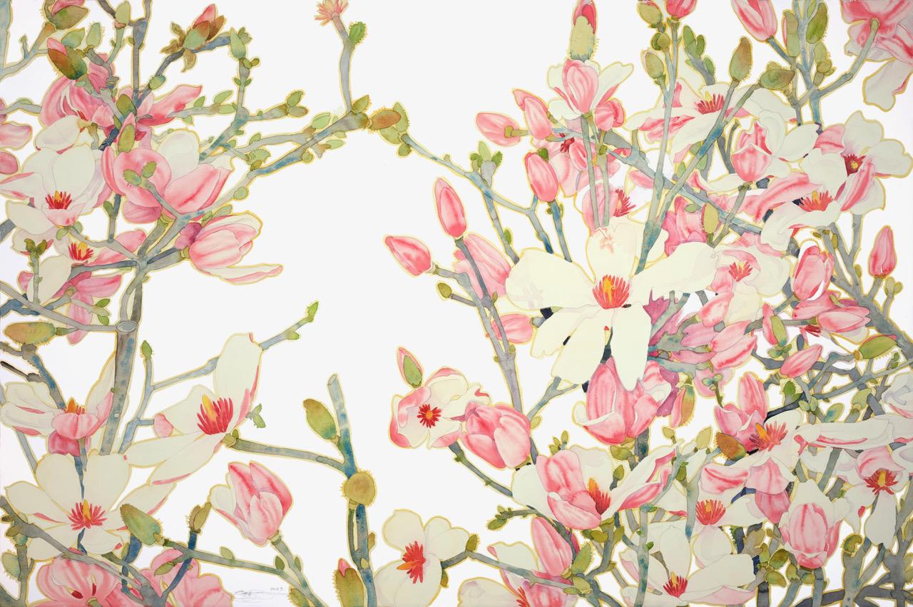 Gary Bukovnik Still-Life Painting - Spring Light - unframed