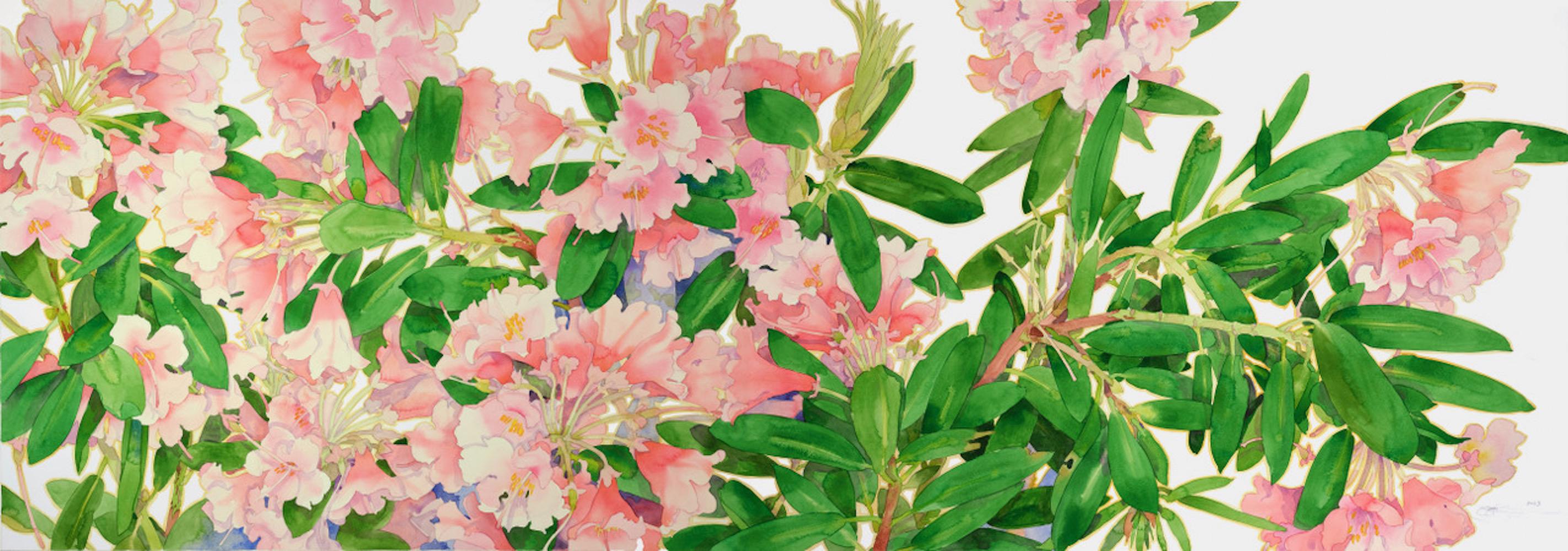 Gary Bukovnik Still-Life - Peach Rhododendrons - unframed