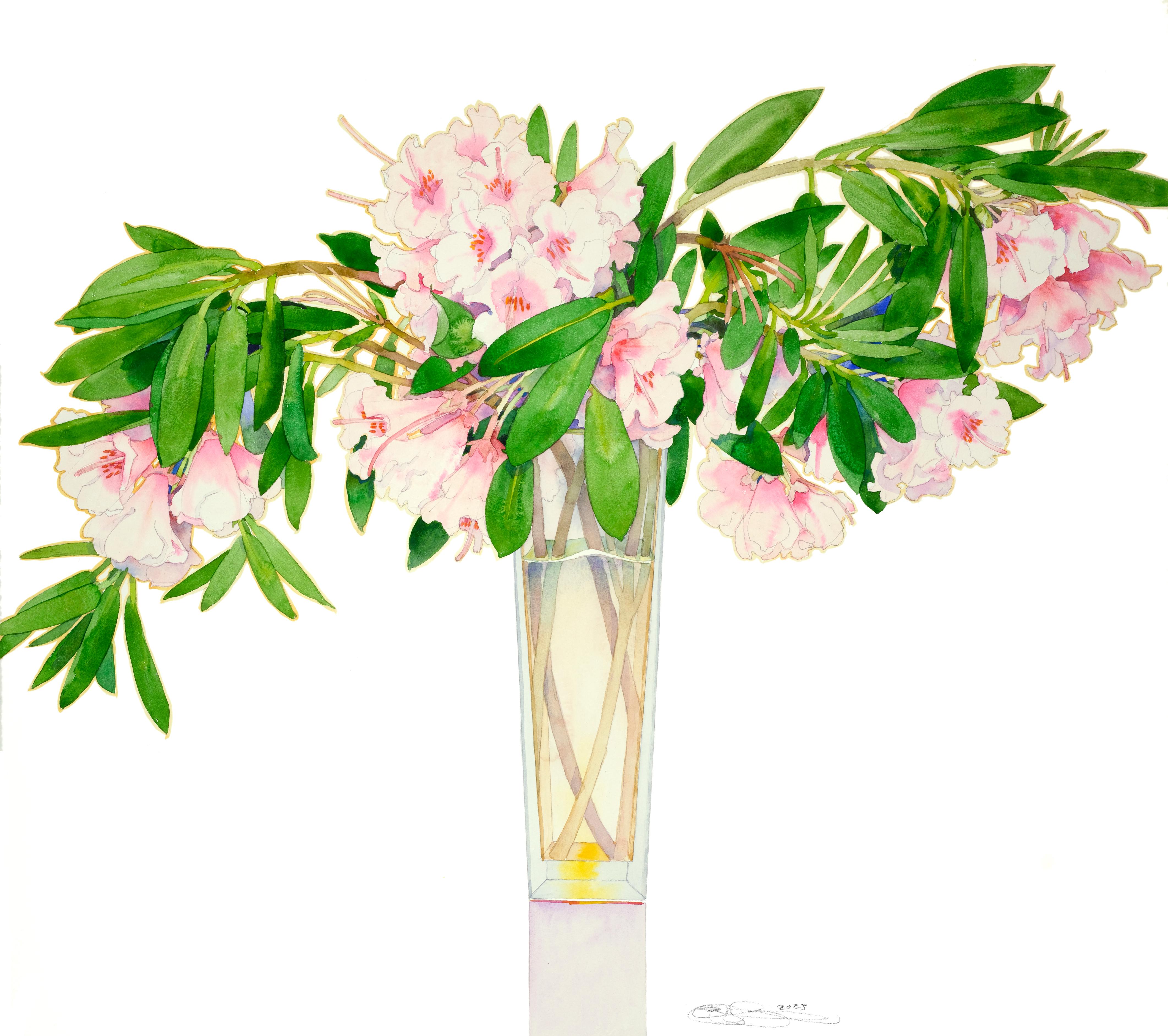 Gary Bukovnik Still-Life – Rhododendron (ungerahmt)