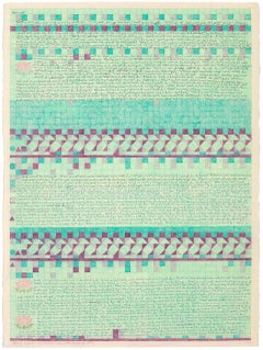 Pencil Tapestry with Text no. 2