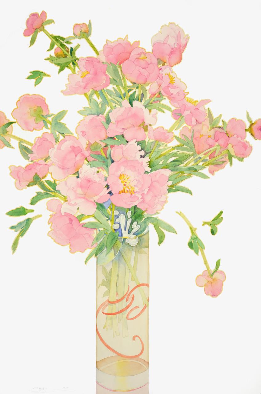 Gary Bukovnik Still-Life - Pink Peonies