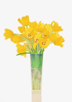 Hello Tulips in a tall vase 1