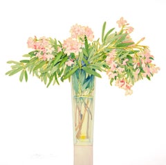 Oleander in a Tall Vase