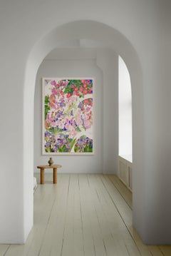 Composición de primavera nº 2: Acuarela contemporánea sobre papel