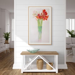 Amaryllis in a Tall Vase