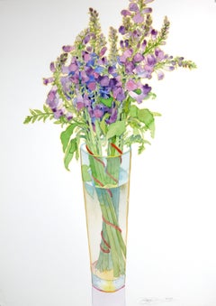 Foxglove in a Tall Vase
