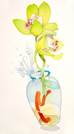 Excited Orchids / watercolor