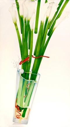 Cala Lilies / watercolor