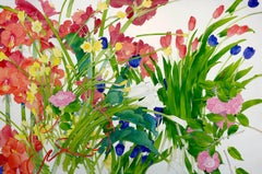 Spring Composition / large watercolor - 40 x 60 inches