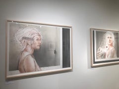 Face and Body / figurative work, woman in a museum