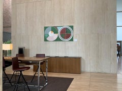 Landscape No. 3 / abstract geometry, architecture, farmland, 3x6 feet