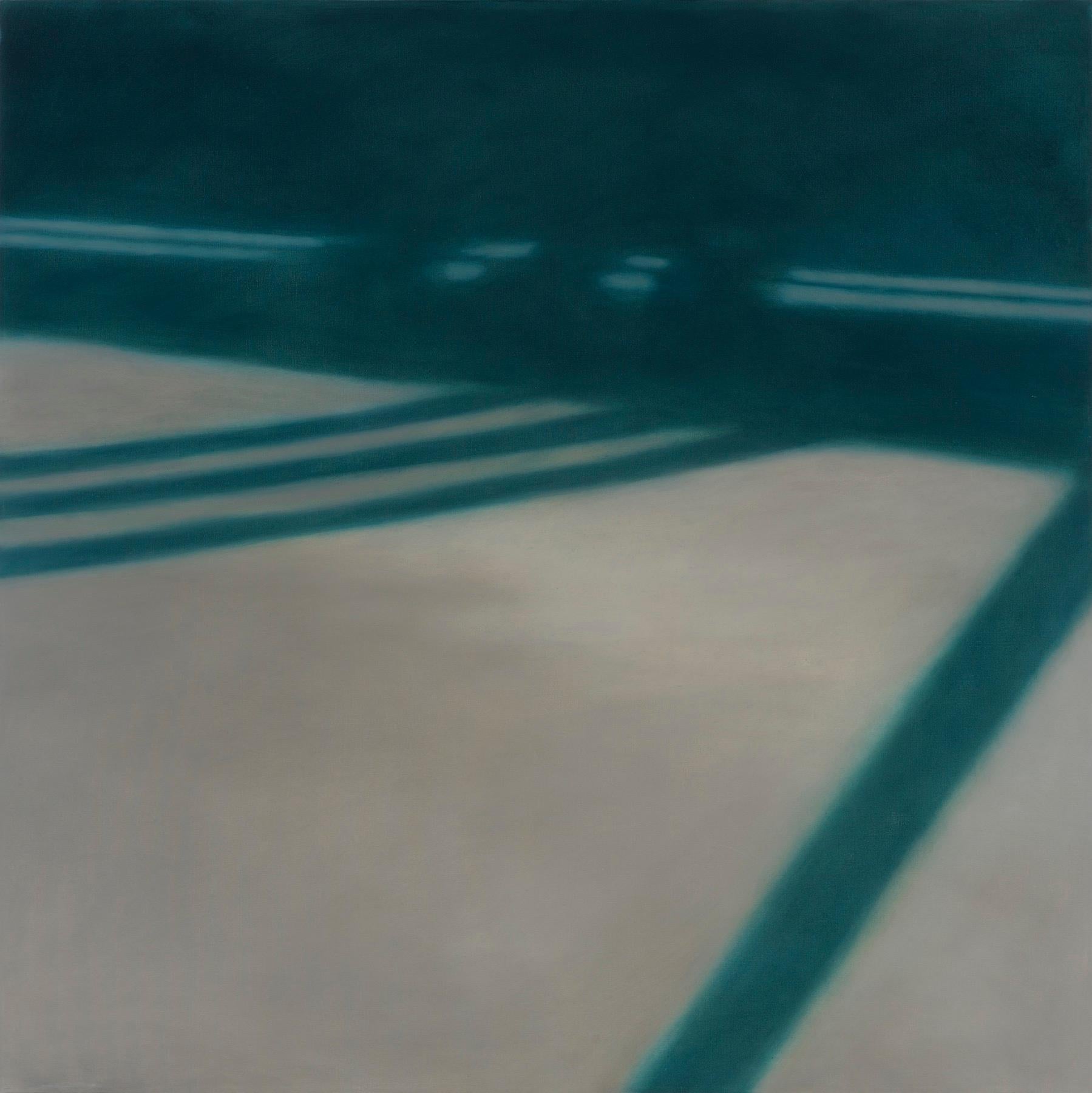 Abstract Painting di Anne Subercaseaux - Riflessioni su Crossing XXV / realismo astratto, architettura, minimalismo