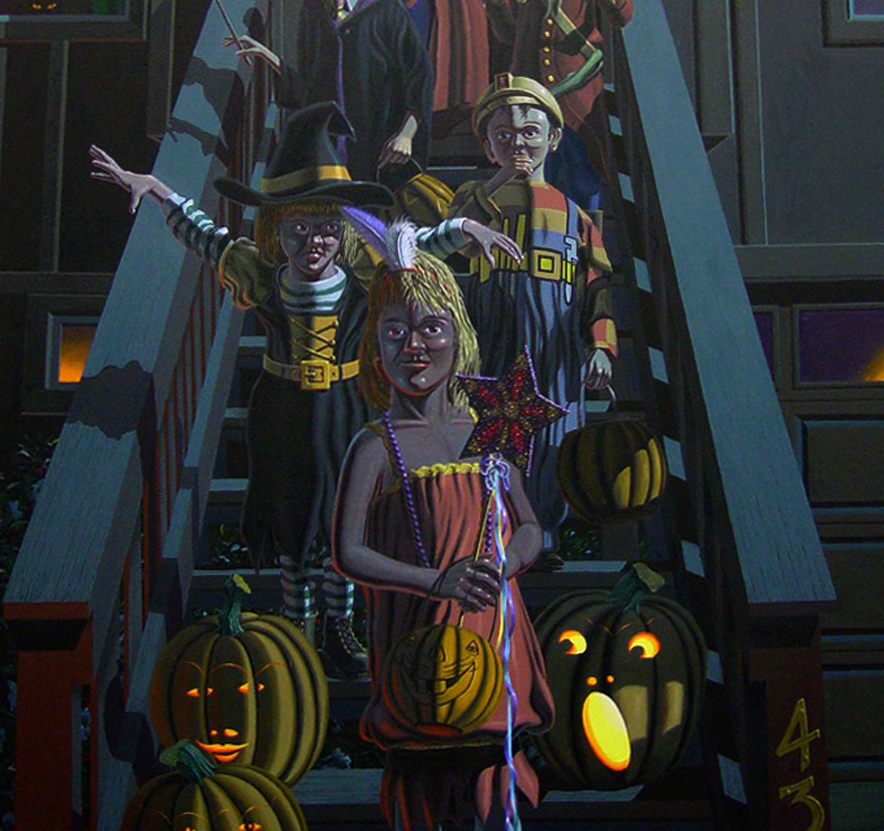 Halloween - Réalisme américain Painting par James Torlakson