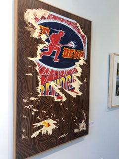 Torn Poster - oil on canvas