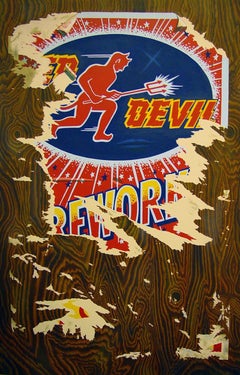 Schildpatt-Poster, Öl auf Leinwand