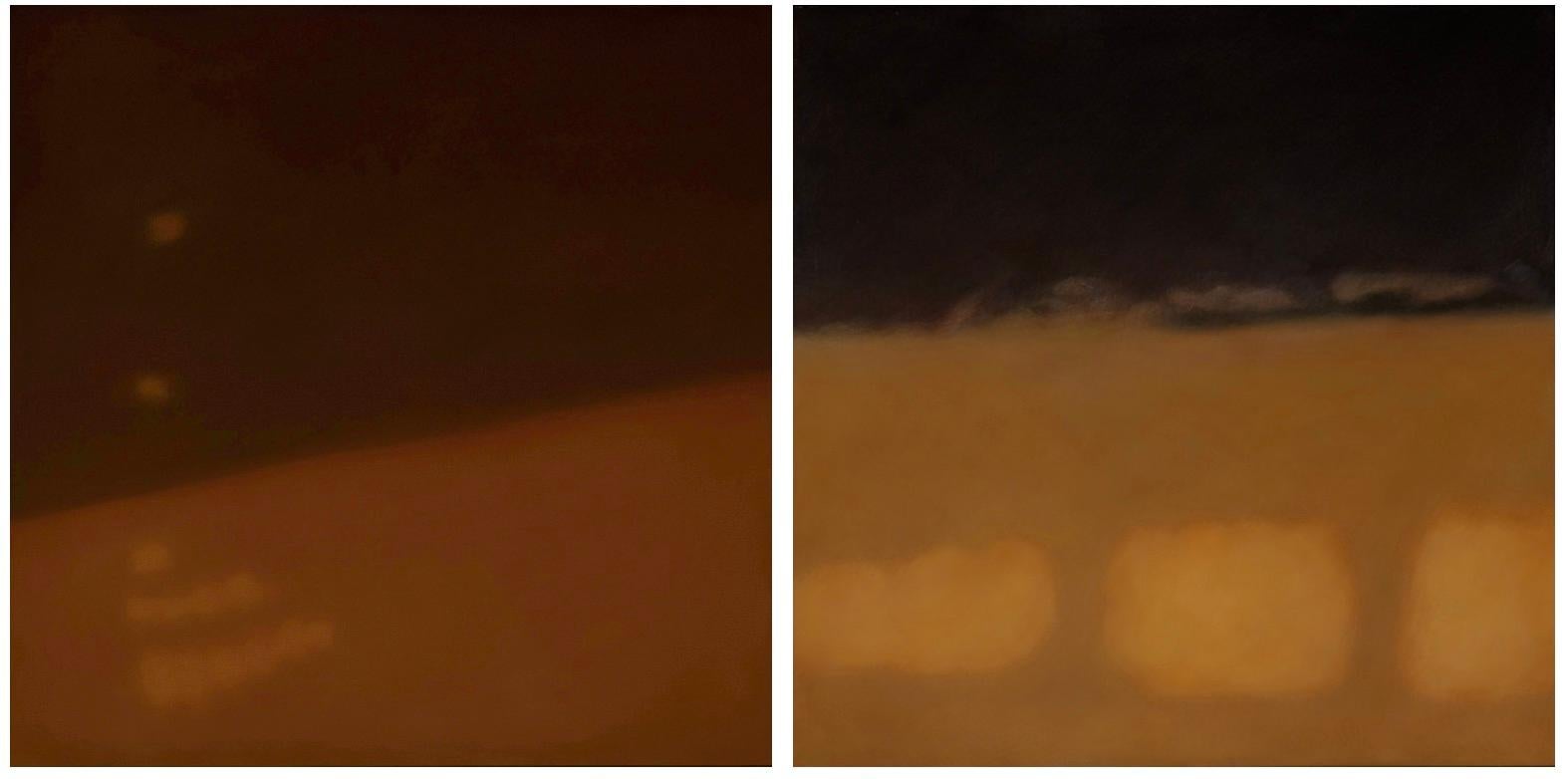 Interior Painting Anne Subercaseaux - Reflections on Crossing XXXVIII & XXXVI (diptyque)