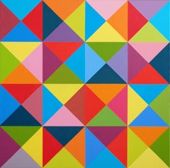Vivace' - multicolor vibrant oil painting
