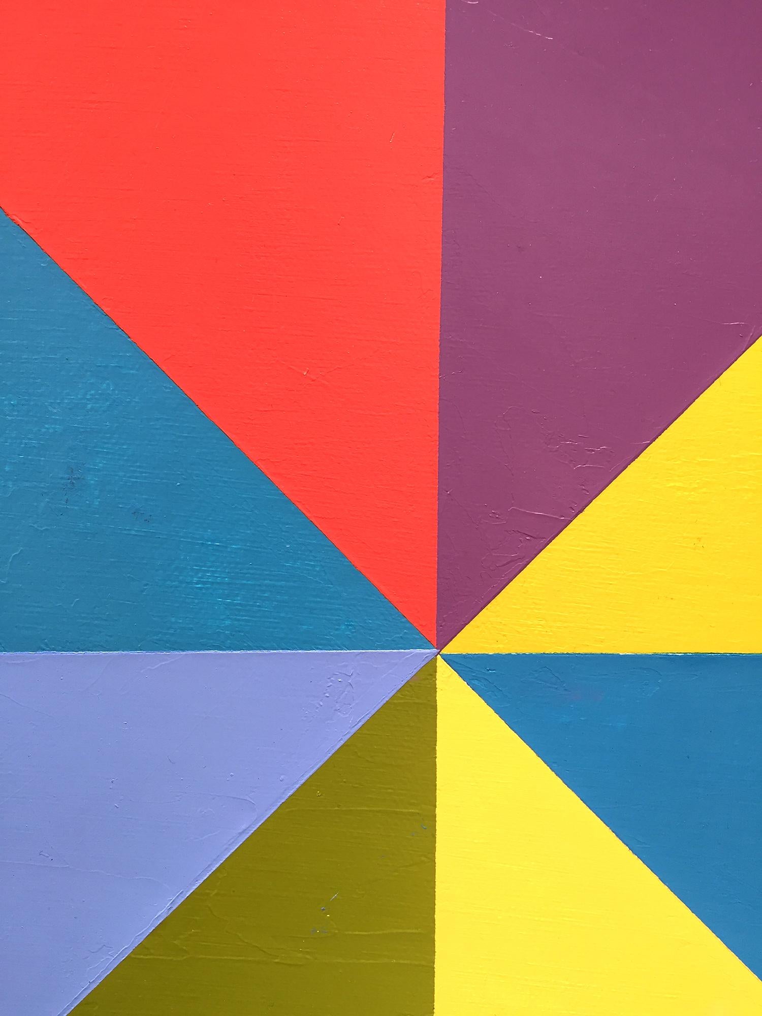 Vivace“ – mehrfarbiges, lebendiges Ölgemälde – Painting von Jill  Keller Peters