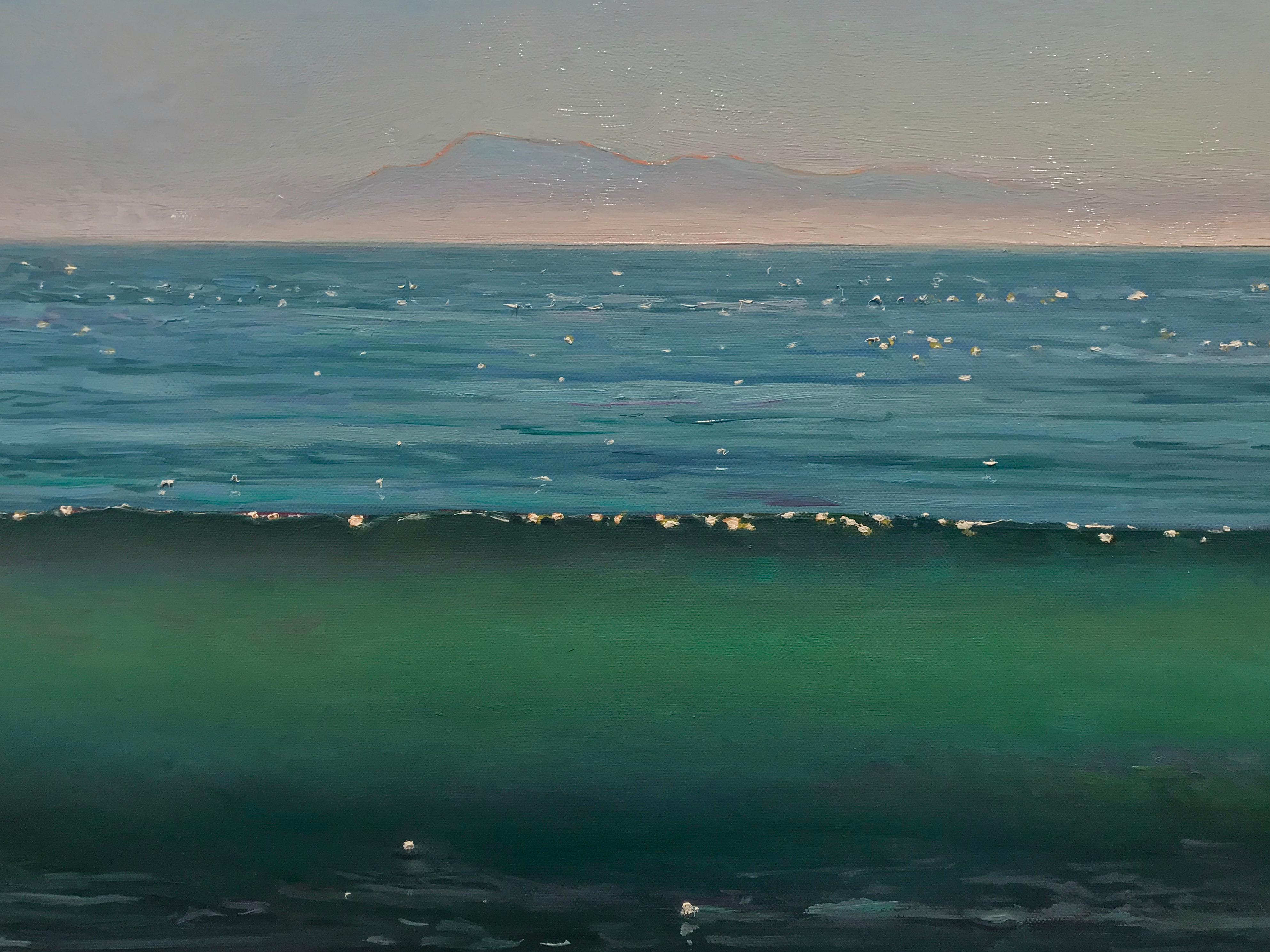 AD ASTRA (To the Stars) - surf / waves - Painting by Brooks Anderson