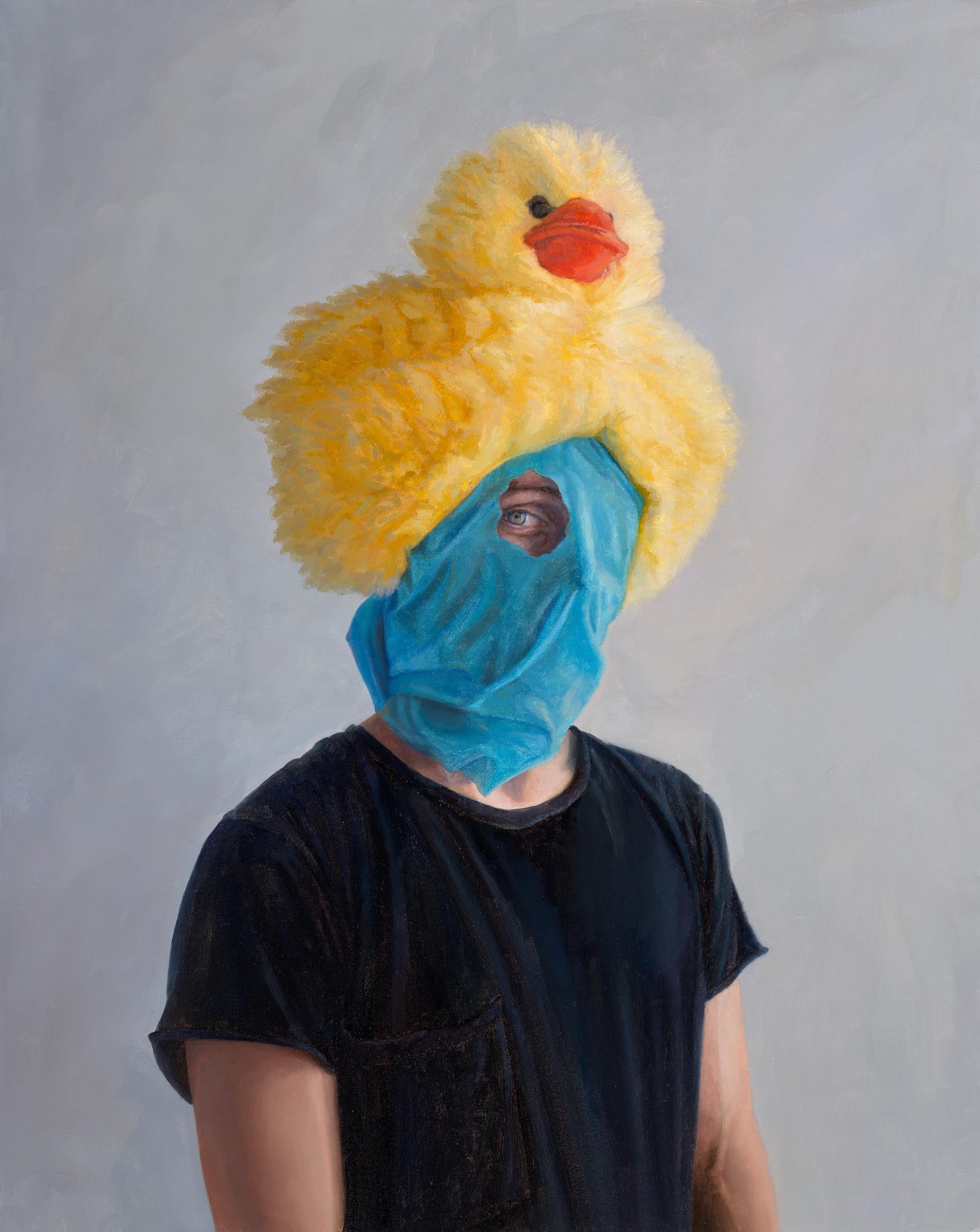 Tamera Avery Figurative Painting - Sitting Duck