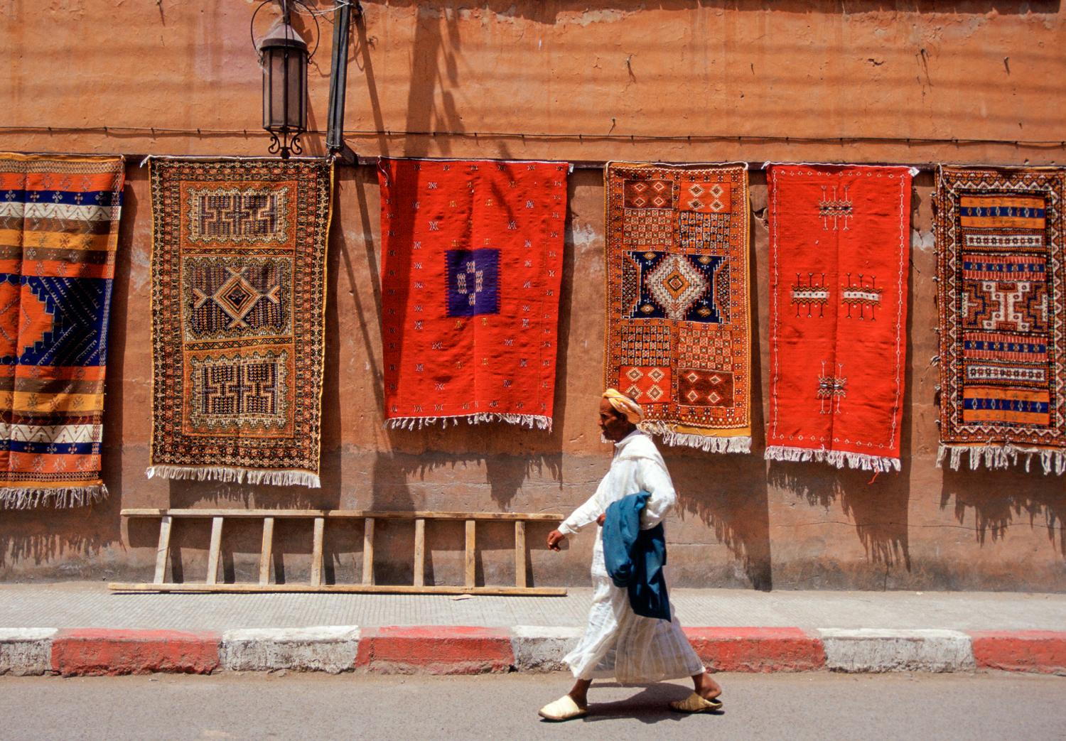 Tim Graham Color Photograph - ' Morocco Street ' Limited Edition, Signed Oversize Archival Pigment print