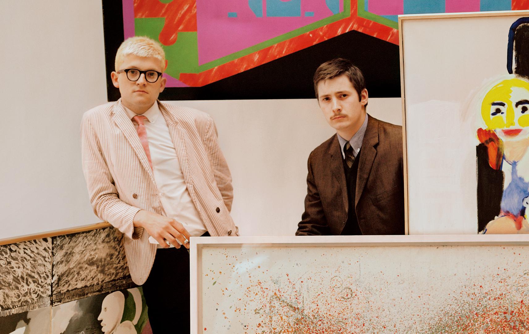 Young British Artists - signed limited edition print - Oversize - David Hockney  - Photograph by Peter Rand 