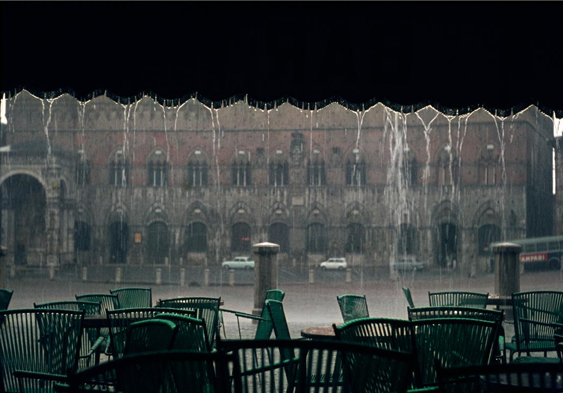 Bernhard Wübbel Color Photograph - Siena Rain  - Oversize c type - Limited Edition