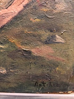 Ecole De Paris Landscape Village Farmhouse Oil Painting