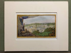 Cromolitografía rara de Judaica Chevron Bezalel Zeev Raban (hecha en Palestina)