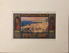 Rare Judaica Tiberius Bezalel Zeev Raban Chromolithograph (made in Palestine)