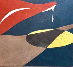 1970s Pieced Leather Wall Hanging Painting Puerto Rican Outsider Art