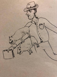 Collaborative Contemporary Surrealist Cartoon Drawing Humphrey + Coates