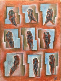 Matthias Alfen German Sculptor Modern Expressionist Painting Psychogram