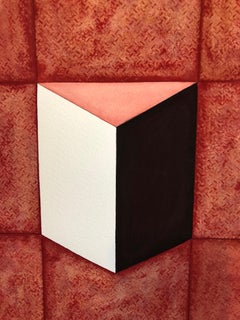 Korean Abstract Minimalist Gouache Painting LA Woman Artist MInimalism