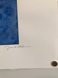 Korean Abstract Minimalist Gouache Painting LA Woman Artist MInimalism