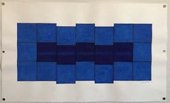 Korean Abstract Minimalist Color Gouache Painting LA Woman Artist MInimalism