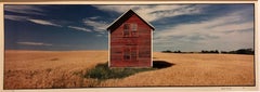 Everts Township Homestead, Summer. Large Panoramic Color Photograph Signed 