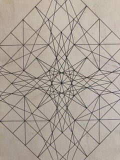 Untitled 1960s Abstract Geometric Expressionist New York Stable Gallery Drawing