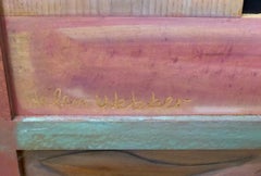 1970s  Large Wood, Copper Inlay Sculpture Wall Relief Tropical Flowers Motif