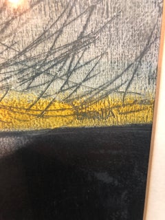 Cuban Art Abstract Oil Painting Latin American 1970's Abstraction String Series