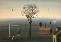 Latvian Israeli Surreal Gouache Illustration Art Painting Tel Aviv